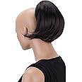 CAISHA Bun Hairpiece Ponytail With Butterfly Clip Hair Bun Bridal Hairstyle Hepburn Bun Scrunchie Straight Dark Brown Mix H414