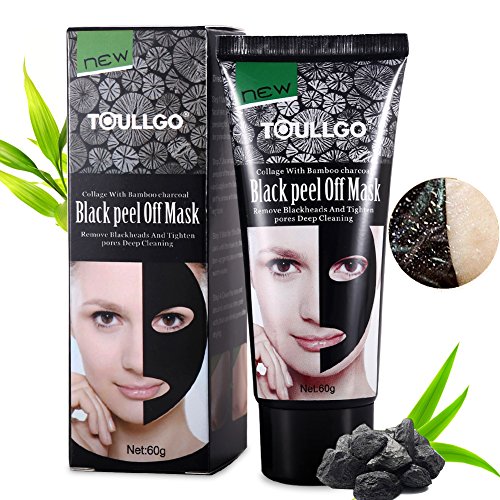 Peel Off Maske, Peel off Mitesser Maske, Schwarze Maske, Tiefenreinigung Peel Off Akne Mitesser Maske, natürliche Bambusholzkohle Black Mud Mask, Mitesser Entferner Maske entfernen Mitesser / Akne / Strawberry Nose - 2