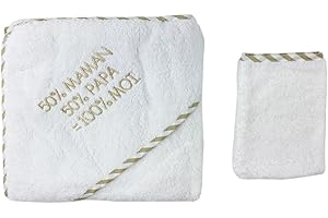 FRUIT DE MA PASSION Parure de bain pour bébé blanc et beige - Maman Papa Moi