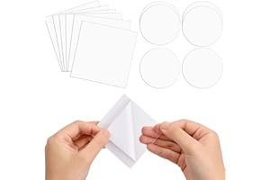 Xzeemo 12 Piezas Parches de Reparación de Carpa, Parches de Reparación Impermeable Transparentes, Parche de TPU Autoadhesivos, para Carpas, toldos, colchones, Piscinas, inflables Kayak, etc