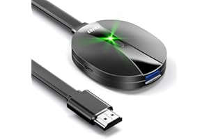 AIMIBO Adattatore Display Wireless 4K, 3 Modalità Mirroring – Diretto, DLNA, Schermo di Sincronizzazione Cablato, 2,4G & 5G @60 Hz HDMI Wireless Dongle per i*OS Android Windows mac OS su TV Monitor