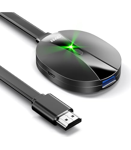 Adattatore HDMI Wireless Rfish - Trasmetti Video 4K Da Smartphone E PC A TV, Dual-Band 2.4/5 GHz