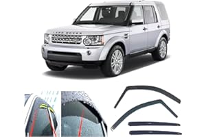 AC WOW 4 deflectores de viento de lluvia para Land Rover Discovery 3 y 4 LR3 LR4 L319 2004 2005 2006 2007 2008 2009 2010 2011 2012 2013 2014 2015 2016 - -