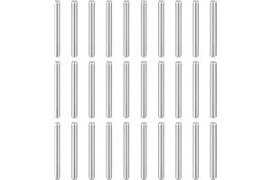 sourcing map 100pcs Dowel Pins M2(2mm) x 20mm 304 Stainless Steel Cylindrical Shelf Support Peg Pin Rod Fasten Elements for Metal Devices Wood Furniture DIY Installation, Silver