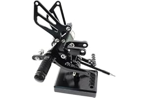 FXCNC Moto CNC Rearsets repose-pieds repose-pieds arrière réglable fixé compatible for GSXR750 GSXR600 1996-2005,GSXR1000 2000-2004,SV650 SV650S SV1000 SV1000S 1998-2014