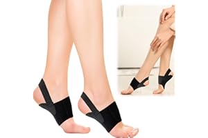 NIRJIK Supporti per L'arco Plantare – Bande Di Compressione Regolabili per Uomo E Donna, Materiale Traspirante, Con Piede Piatto E Dolori Da Fasciite Plantare