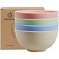 Greentainer Unbreakable Large Cereal Bowls - 24 OZ Plastic Lightweight Bowl Sets 4 - Dishwasher & Microwave Safe - for Cereal, Salad,Soup, Noodle, 4 Pieces (Medium)