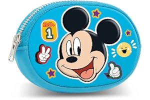 KARACTERMANIA Disney Mickey Mouse Blissy-Pill Portamonete, Blu, 12 x 8,5 cm