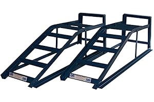 FASTCAR Pair of Heavy Duty Metal 2 Tonne (2000kg) Car Maintenance Ramps