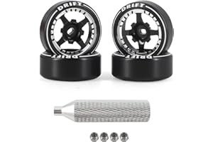 Abendor New 4 Pokes 1/28 rc car Tires (Black)