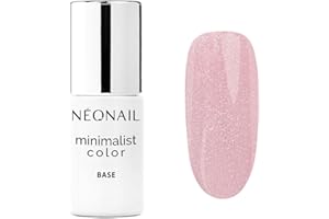 NÉONAIL Smalto Semipermanente Unghie 7,2 ml - Base Coat - Minimalist Color Base Shiny Rouge Tone - Smalti Semipermanenti per Unghie - Gel Unghie - Base Smalto Gel UV LED