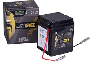 ‎INTACT intAct - Bike-Power GEL6-6N4-2A, 6N4-2A, 00411, Motorradbatterie 6V 4 Ah 30 A (EN), Wartungsfreie Gel Motorradbatterie mit 30% mehr Startleistung, für Roller, Motorrad, Quad, Rasentraktor