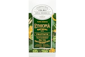 CAFFÈ CORSINI 1950 Caffè Corsini Compagnia Dell'Arabica, Etiopia 100% Arabica, Caffè Torrefatto E Macinato Soave E Profumato, Monorigine Etiopia, 250 g, Confezione da 3