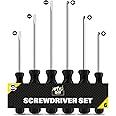 6pk Phillips Screwdriver Set | 3.4mm, 4.5mm Non-Slip Grip Screwdrivers, Electrical Screwdriver Sets, Electricians Screwdriver Set Electrician Tools, Philips Screwdriver, Screw Driver Set