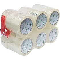 Set 18 Rotoli Di Nastro Adesivo Per Imballaggio - Trasparente, 50 Mm X 66 M, Timtina - Foto 9