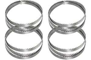 Sankuai Set di 4 Lame per Sega A Nastro 1425 mm x 6,35 mm x 0,35 mm x 14 ZpZ SK5 Lega di Acciaio per Legno