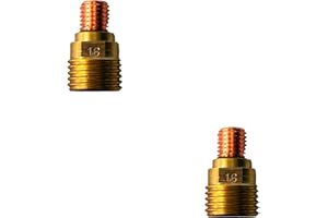 ELECTROMECANICA CANTABRIA ELCAN ELCAN 2 diffusori piccoli 45V43 GAS LENS per saldatura tungsteno 1,6 mm per torcia TIG serie WP 9 20 e 25. Consumabili e accessori professionali per saldatura con pistola o torcia TIG