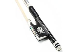 VingoBow 4/4 Size Textured Carbon Fiber Violin Bow OPEN and SWEET Tone