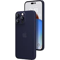 Memumi Custodia Ultra Sottile 0.3mm Per IPhone 15 Pro – Super Leggera, Finitura Opaca, Antimpronta, Supporta Ricarica Wireless
