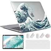 MOSISO Custodia Compatibile Con MacBook Air 13 Cover M1 Chip A2337 A2179 A1932 2021 2020 2019 2018 Touch ID, Case Per MacBook Air M1 Cover 13,3 - 13