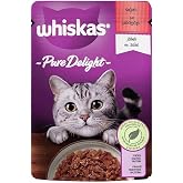 Whiskas Pouch Pure Delight J&ouml;le İ&ccedil;inde Sığır Etli Yetişkin Kedi Konservesi 85 Gr Tekli Paket