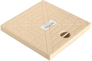 Jardibric - Couvercle de Regard de collecteur des eaux pluviales en polypropylène renforcé (18,5 x 18,5 cm pour Regard de 20 x 20 cm)