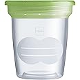 MAM Storage Pots for Baby Food, Storage Compatible with MAM Manual Breast Pump, Food Storage Containers for Fridge and Freezer, 5 Pots, Food Storage Container with Lids
