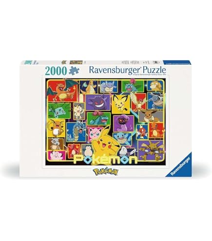 Puzzle 2000 pièces Nathan Les 16 types de Pokémon pas cher Puzzle 2000 pièces Nathan Les 16 types de Pokémon pas cher