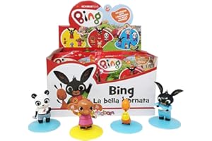 Bing Peluche La Bella Giornata, Bing Bunny e i suoi Amici Sula, Flop, Coco, Pando e altri Personaggi, Giochi Edicola Bambini, Pupazzetti Giocattolo, Pack da 4 Bustine, Idee Regalo Bambino by Sbabam