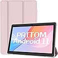 PRITOM 7 inch Tablet Android 11, 4GB(2+2 Expand), 32 GB, (Expandable 128GB) Tablet PC with Quad Core Processor, 3500 Mah, HD IPS Display, Dual Camera, WiFi, Bluetooth, Tablet with Pink Case