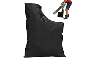 Veesper Adjustable Oxford Cloth Leaf Blower Vacuum Bag with Drawstring, Zipped Replacement Dust Collector for Cordless Leaf Vacuum Mulcher & Garden Suction