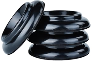 Protecciones para ruedas KingPoint, en plástico ABS, antideslizantes (4 unidades), negro