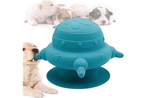 CAIYUANGJ Alimentador De Leche para Cachorros, Comedero De Leche para Cachorros, Cachorro De Silicona Estación De Enfermería, 4 Chupetos Idénticos, Ventosas De Base, para Gatitos, Cachorros, Conejos