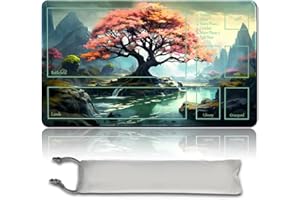 MPLR BOARD GAME Board Game MTG Playmat + Waterproof Bag, Stitched Edges, Smooth Rubber Surface, MTG PlayMat with Zones (An Original Playmat)