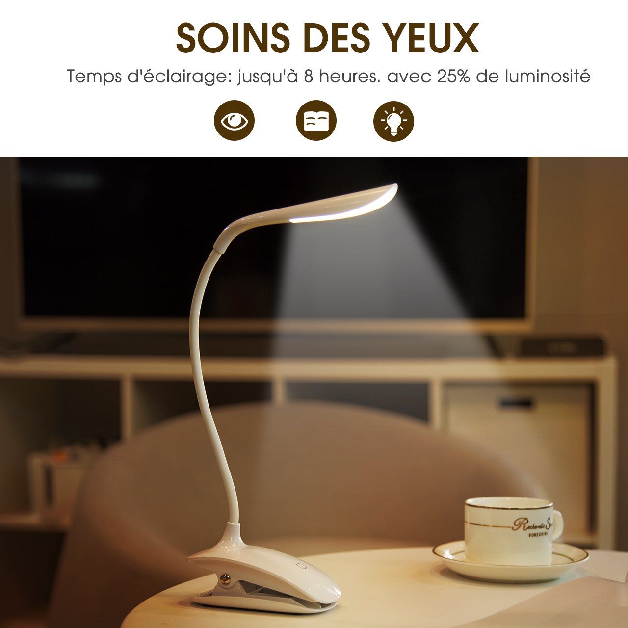 lampe led clipsable