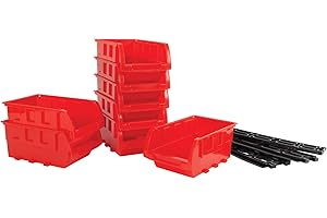 Performance Tool W5197 8 Piece Small Stackable Storage Trays, orange