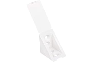 LouMaxx equerre etagere blanc - 20 unités 35x35x25mm - equerre plastique – équerre étagère à visser en plastique de grande qualité, montage rapide et simple