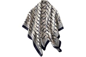 CCAIPU Silk Scarf for Women, Soft Lightweight Scarf Silk Satin Bandana Ladies Silk Scarf for All Season-90x90cm