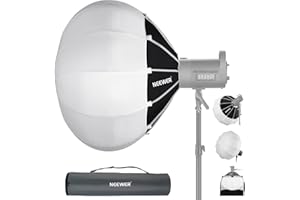 NEEWER 90cm Softbox Lanterna a Sgancio Rapido, Diffusore di Luce a 360° con Gonnellino, Attacco Bowens per Luce Video CB60 CB100 CB150 Compatibile con Aputure Luce 600d Amaran 60x Godox SL60W NS90L