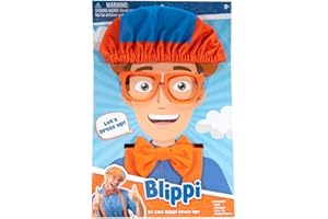 TOY PARTNER Blippi zabawne akcesoria do odgrywania ról, idealne do kostiumu Blippi, w tym kultowa pomarańczowa muszka Blippi, szelki, czapki i okulary, dla małych dzieci i małych dzieci - Be Like Blippi!