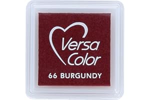 Versasmall Tsukineko Tampon encreur VersaColor Pigment, Petit Cube-Burgundy, Bordeaux