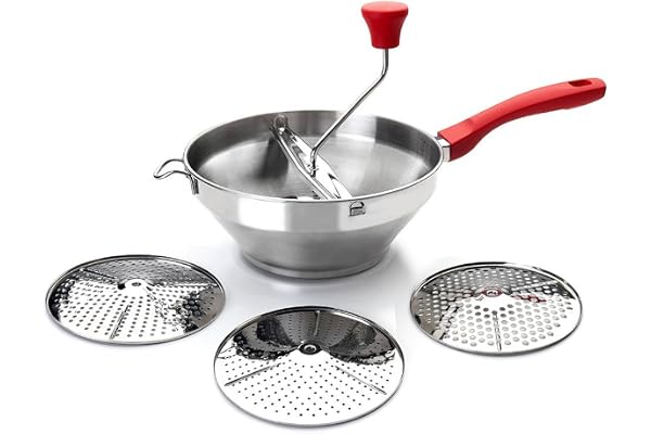 IBILI 742424 Kartoffelstampfer mit 3 Scheiben Edelstahl Silber 24 cm