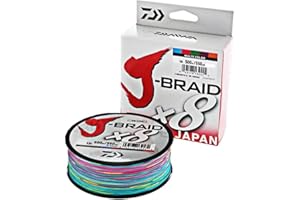 Daiwa J-Braid X8 500M Multicolore 8 Tresses Polyéthylène (PE) Braided Fishing Line