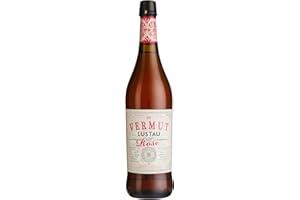 Lustau Vermut Rosado Rosé Vermouth, 75cl, 15% ABV, Dry Vermouth from Jerez Spain, Blend of Three Wines, Complex and Distinctive Red Vermouth, Drink Chilled or In Martini