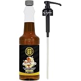 By T&uuml;fek&ccedil;i Acı Badem Aromalı Kahve, Pasta Ve Kokteyl Şurup 750ml Ve Şurup Pompası Avantajlı Set