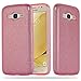Produktbild Cadorabo Hülle für Samsung Galaxy J2 2016 (6) - Hülle in Sternenstaub PINK - TPU Silikon und Hardcase Handyhülle im Glitzer Design - Hard Case TPU Silikon Schutzhülle