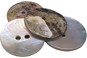 BOTIBOTON SL BOTIBOTON - Bottoni in madreperla naturale - AKOYA - 10 misure - Prodotti e spediti dalla Spagna - 18 mm