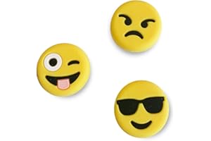 TT Sports Tennisdämpfer Emoji 3er und 6er Sets in verschiedenen Sorten - Vibrationsdämpfer im Emoji Design - lustige Tennis Dämpfer