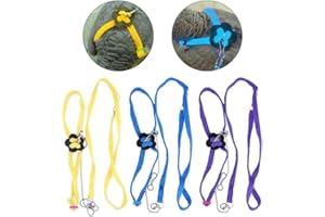 SMANDY Vogel Geschirr Papagei Vogel Leine Outdoor Einstellbare Harness Training Seil Fiber Rope weich und bequem Verstellbarer Leine für Vögel Outdoor Training und Spielen(Blau)
