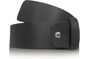 almela - Cintura senza fibbia con vite - Uomo e donna - Fibbie intercambiabili - 3,5 cm e 4 cm - Pelle legittima - 35 mm e 40 mm - Cuoio